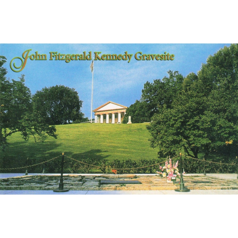 John Fitzgerald Kennedy Gravesite Postcard Arlington National Cemetery JFK VA
